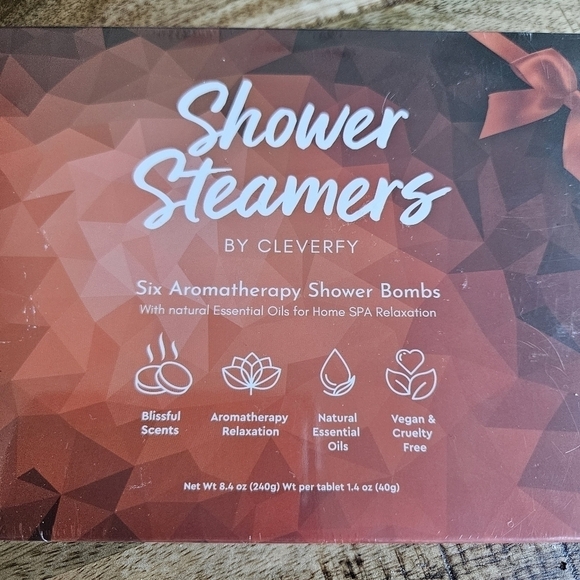 Shower Steamers by Cleverfy 6 Aromatherapy Shower Bombs NWT - Picture 2 of 4